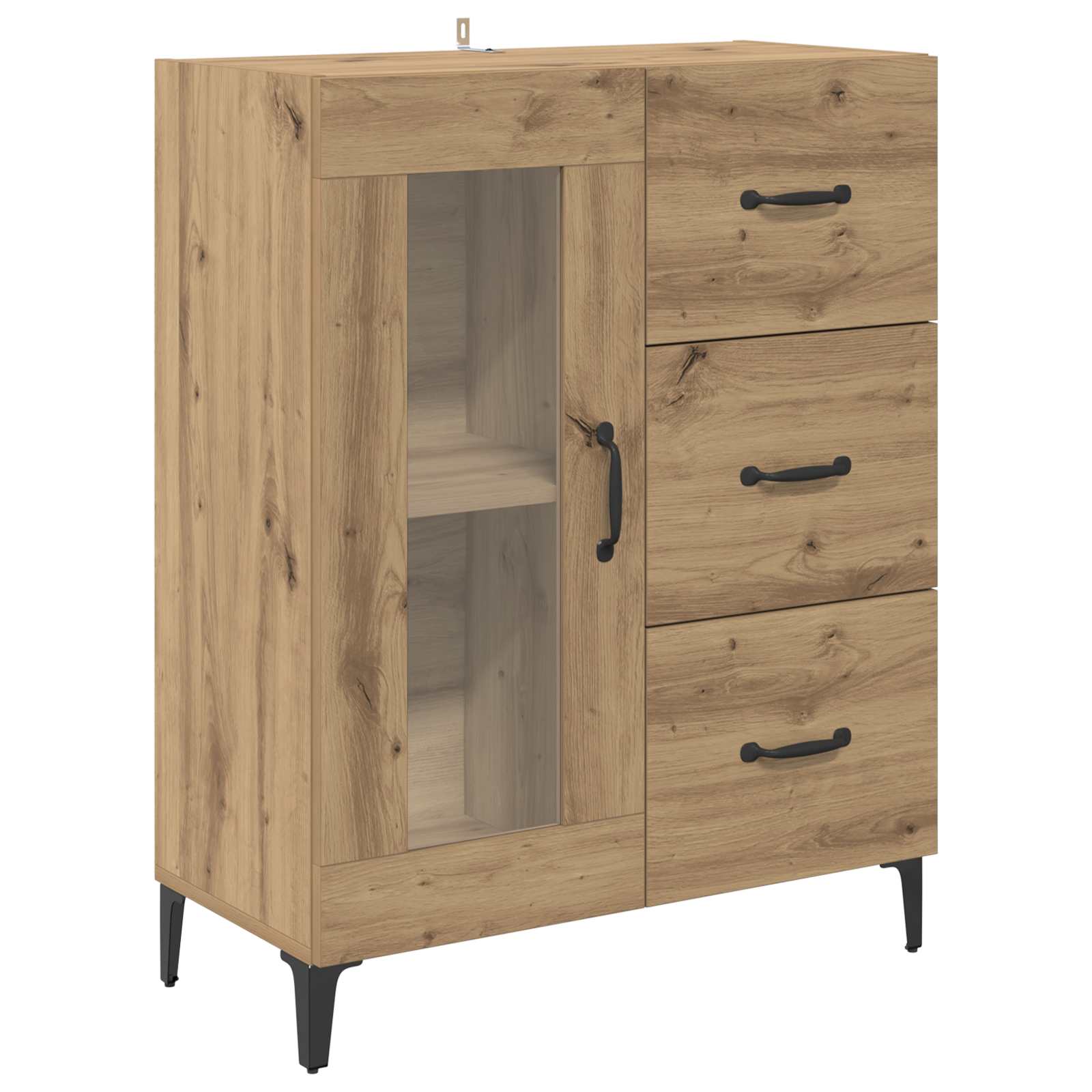 Kreveta s ladicama Umjetnički hrast 69,5 x 34 x 90 cm