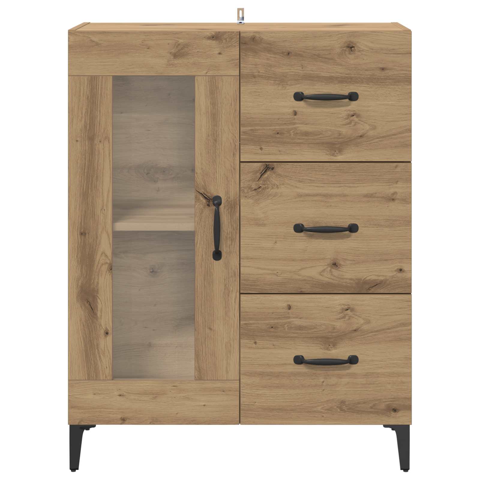 Kreveta s ladicama Umjetnički hrast 69,5 x 34 x 90 cm