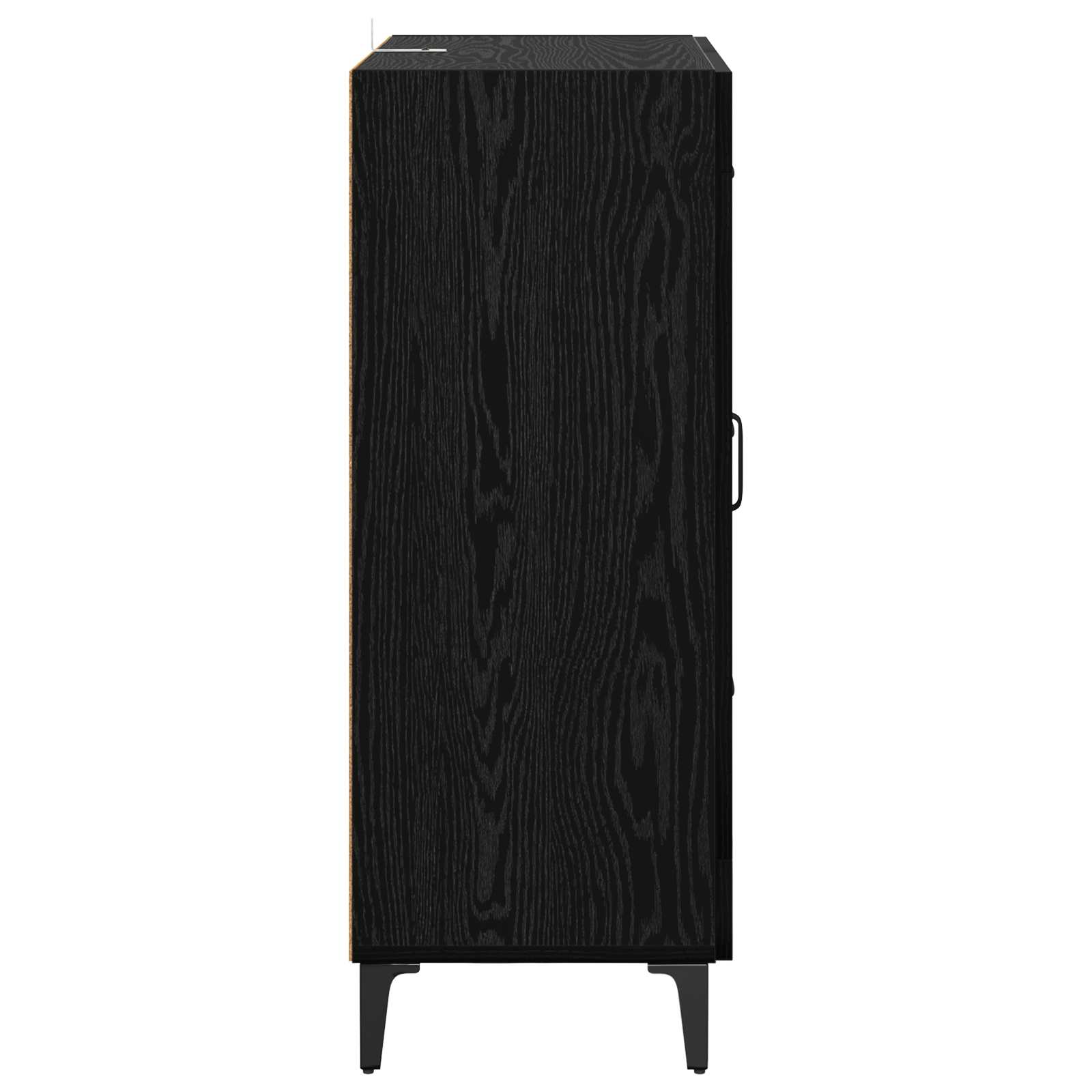 Kreveta Crni hrast 69,5 x 34 x 90 cm Obrađeno drvo i čelik