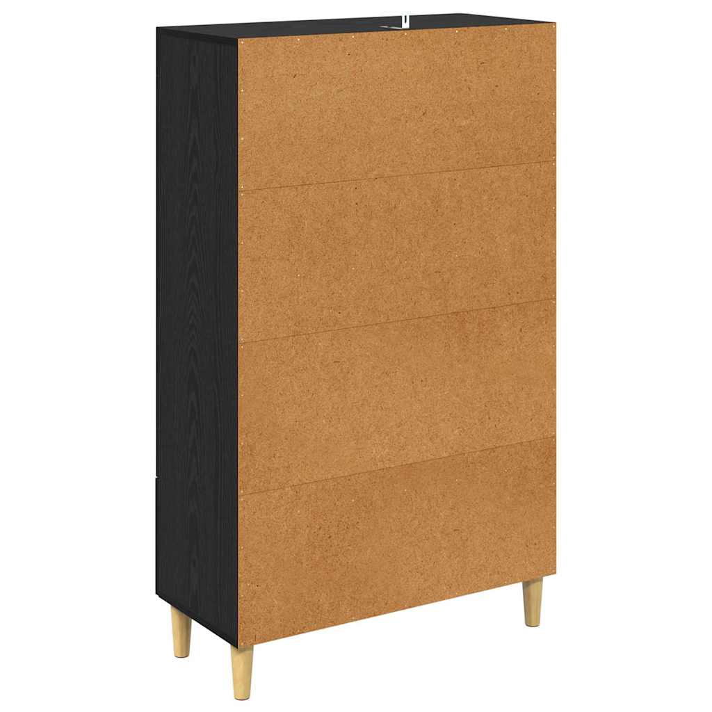 Highboard Crni hrast 70 x 31 x 115 cm Konstruirano drvo