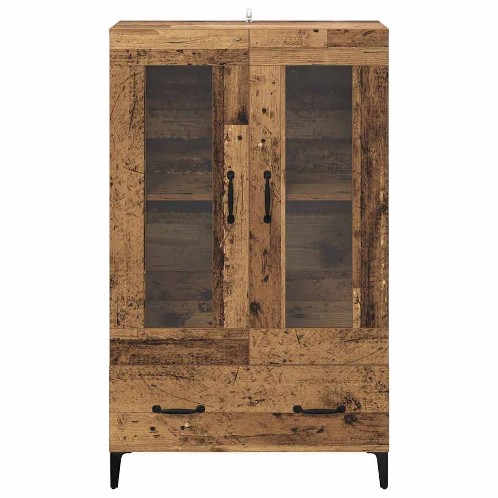 Highboard Staro drvo 70 x 31 x 115 cm Obrađeno drvo i čelik