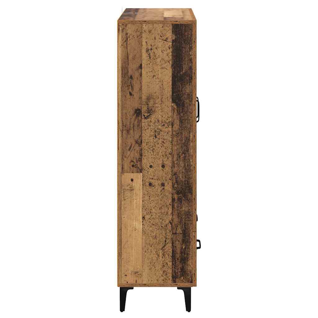 Highboard Staro drvo 70 x 31 x 115 cm Obrađeno drvo i čelik