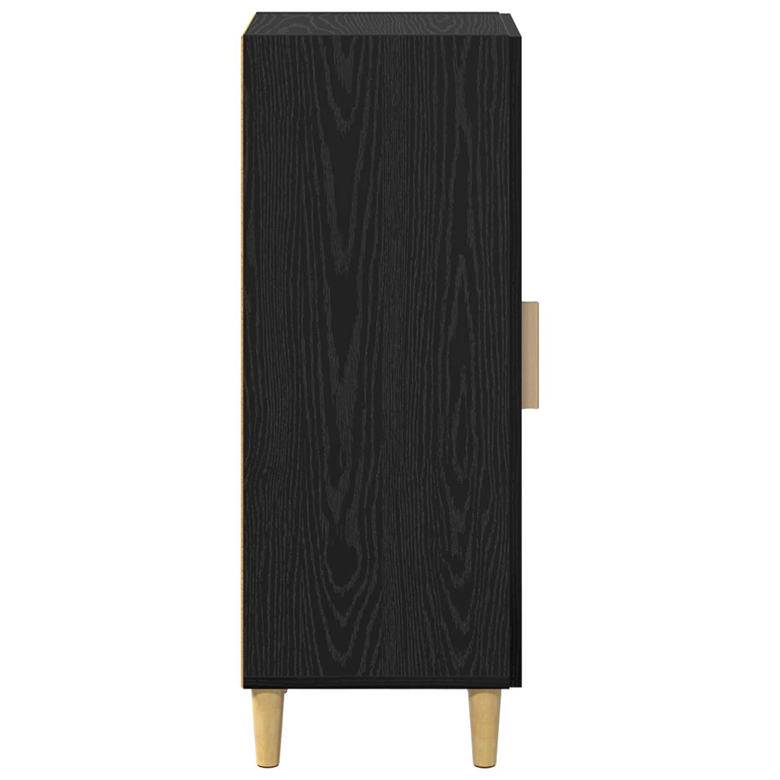Kreveta Zidne Crni hrast 34,5 x 34 x 90 cm Konstruirano drvo