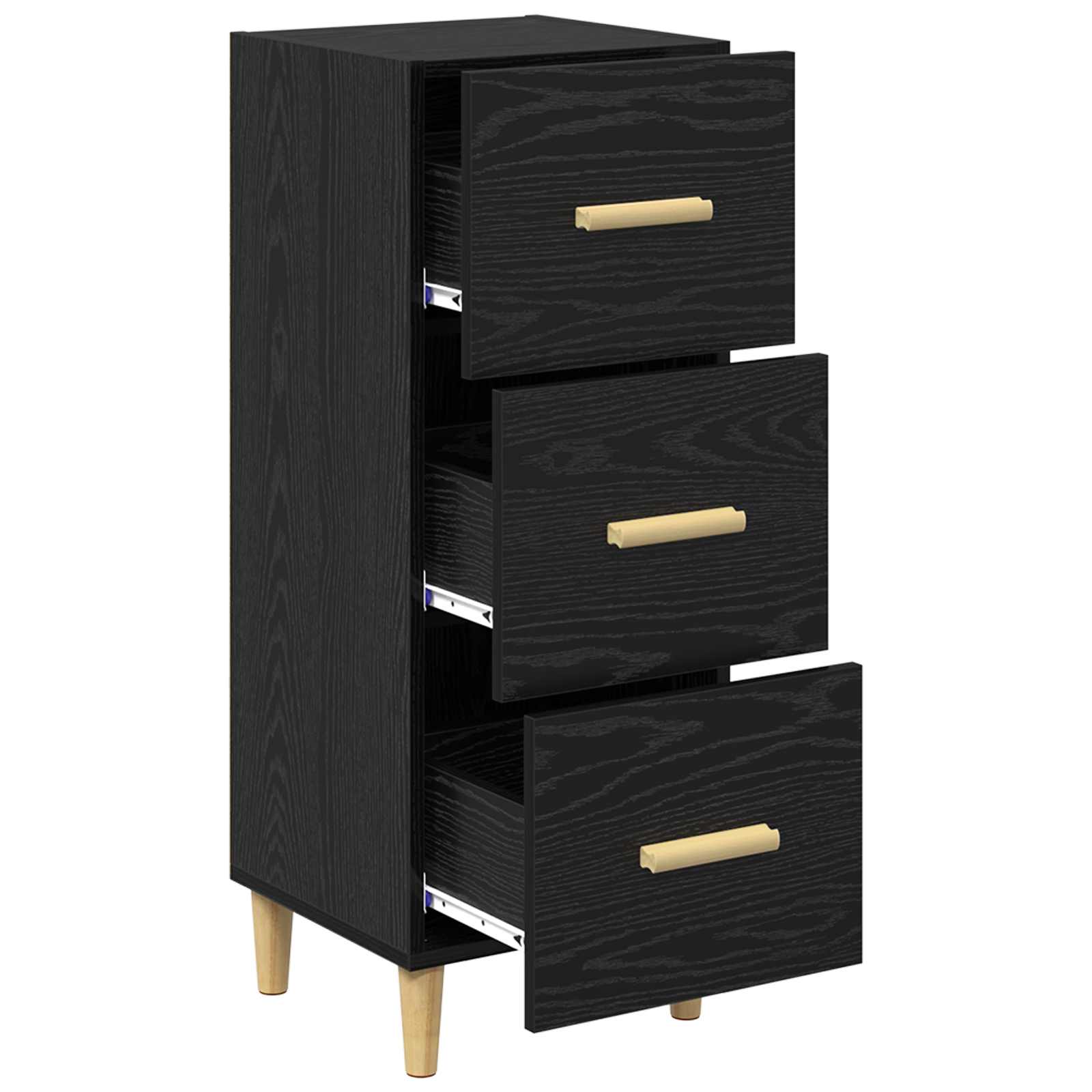 Kreveta Crni hrast 34,5 x 34 x 90 cm Konstruirano drvo