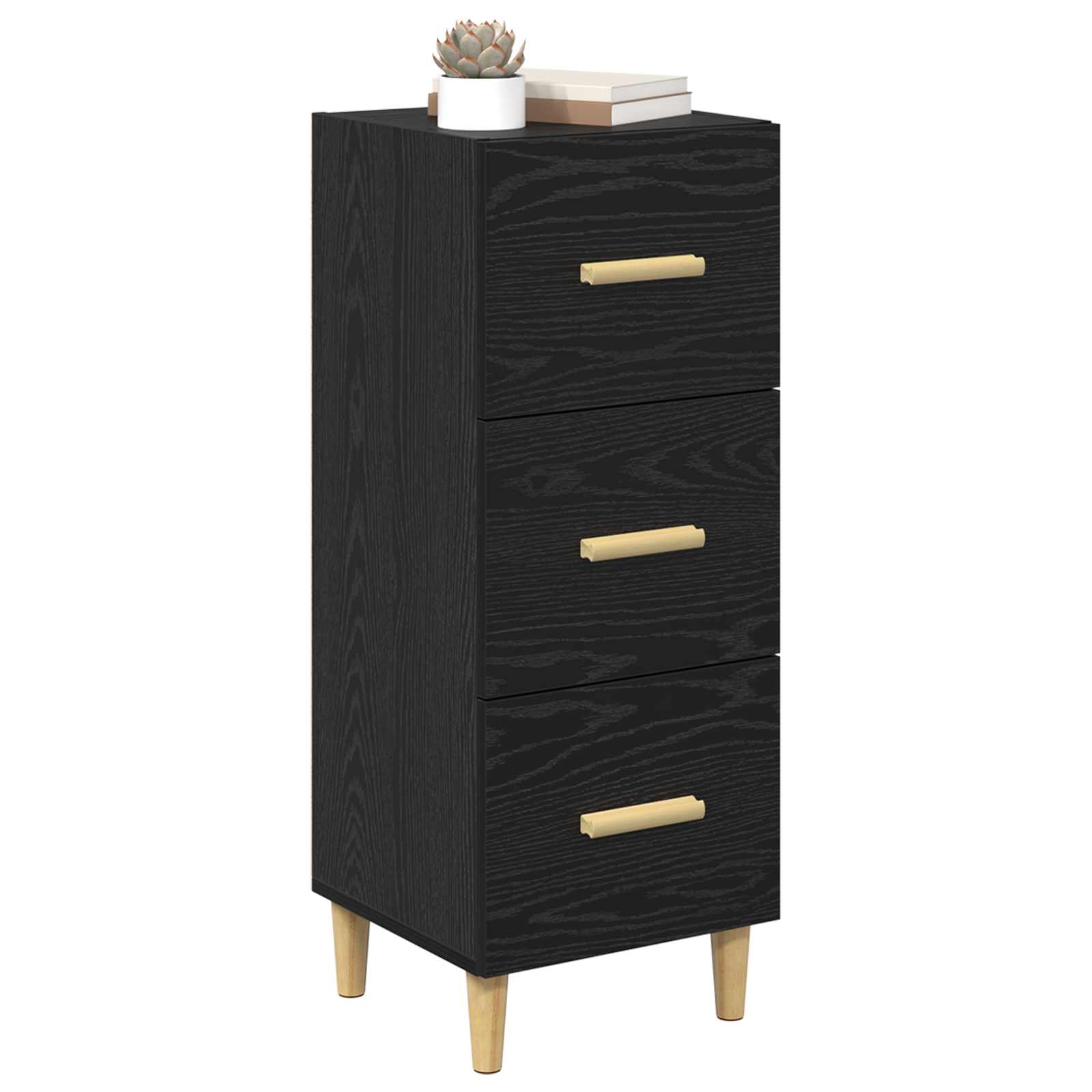 Kreveta Crni hrast 34,5 x 34 x 90 cm Konstruirano drvo