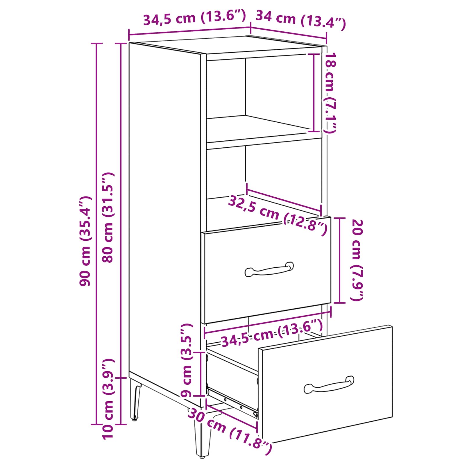 Kreveta Staro drvo 34 x 34.5 x 90 cm Konstruirano drvo