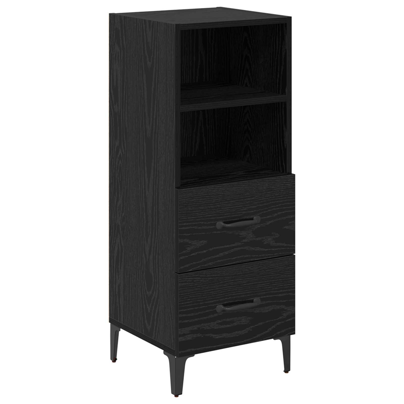 Kreveta Crni hrast 34 x 34.5 x 90 cm Konstruirano drvo