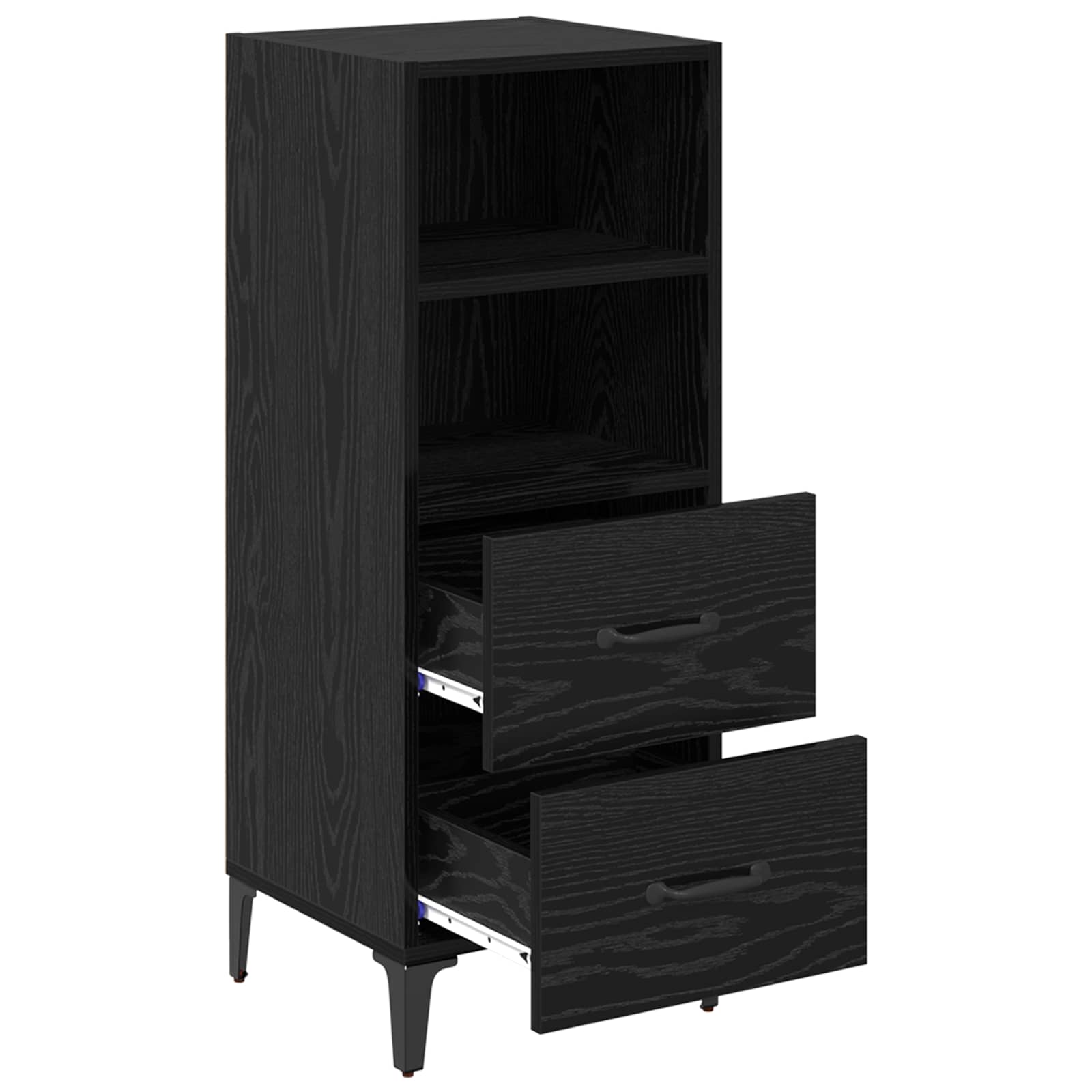 Kreveta Crni hrast 34 x 34.5 x 90 cm Konstruirano drvo