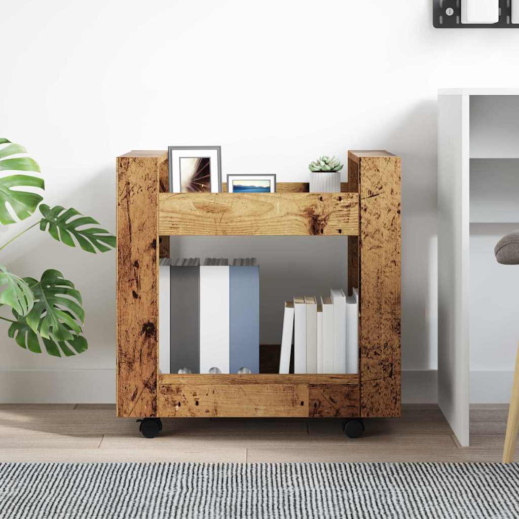 Kolica za stol Staro drvo 60 x 45 x 60 cm Konstruirano drvo