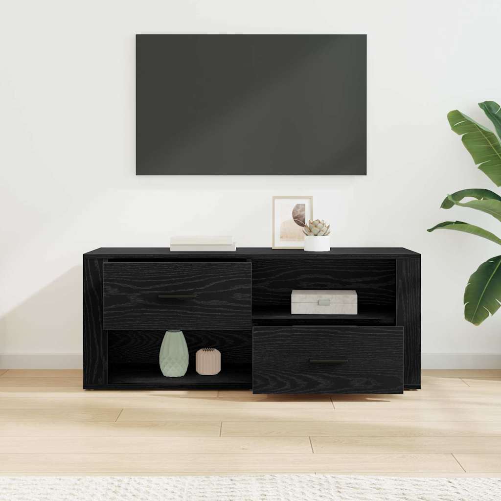 TV ormar Crni hrast 100 x 35 x 40 cm Konstruirano drvo