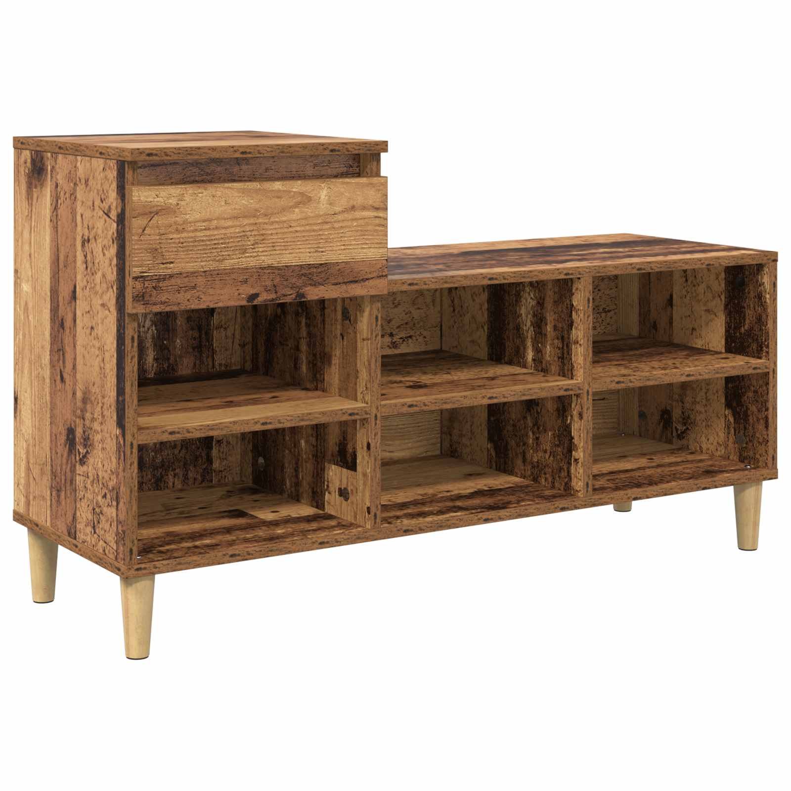 Ormar za cipele Staro drvo 102 x 36 x 60 cm Konstruirano drvo