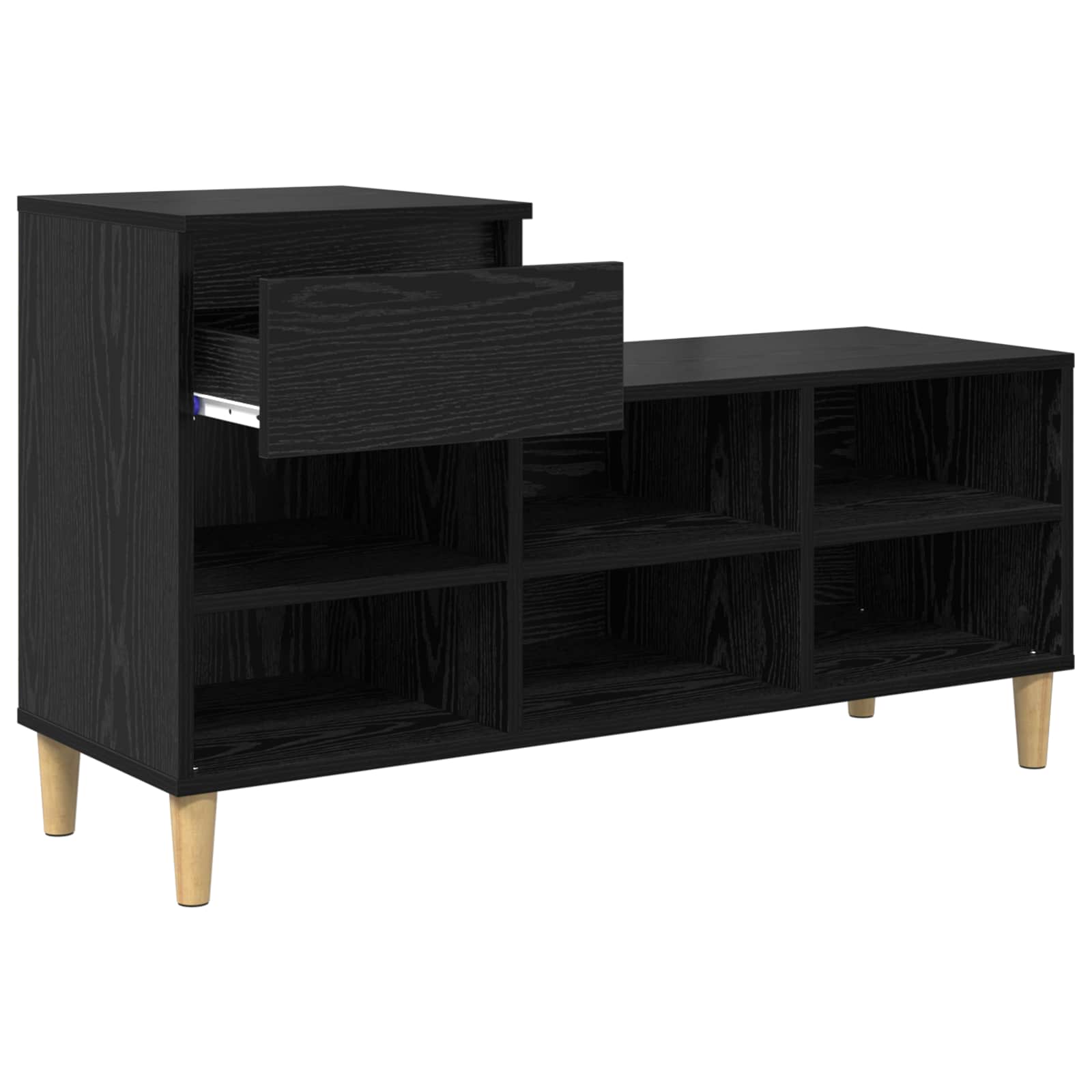 Ormar za cipele Crni hrast 102 x 36 x 60 cm Konstruirano drvo