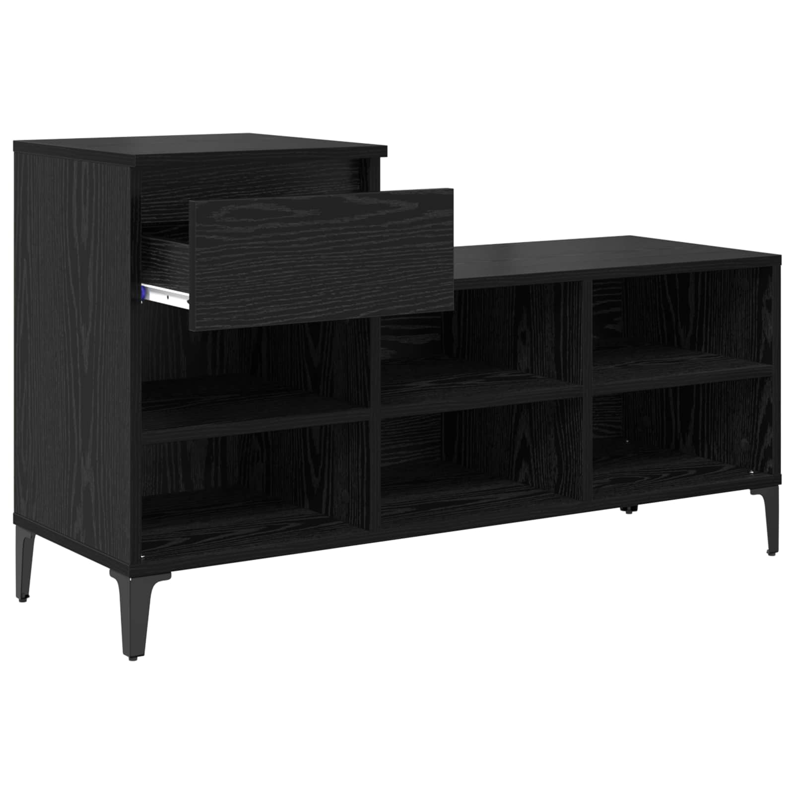 Ormar za cipele Crni hrast 102 x 36 x 60 cm Konstruirano drvo