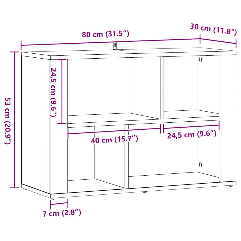 Kreveta Staro drvo 80 x 30 x 53 cm Konstruirano drvo