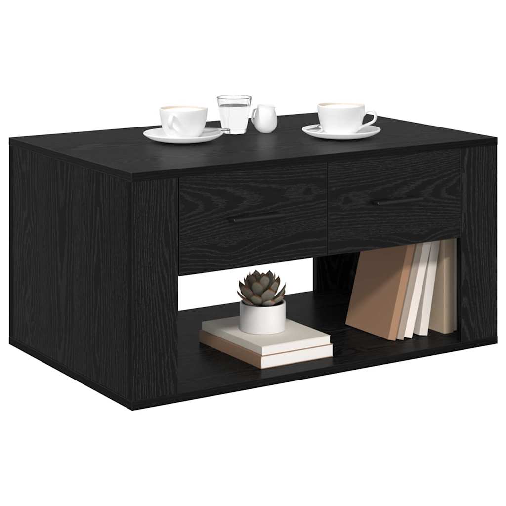 Kava Stol Crni hrast 80 x 50 x 40 cm Konstruirano drvo
