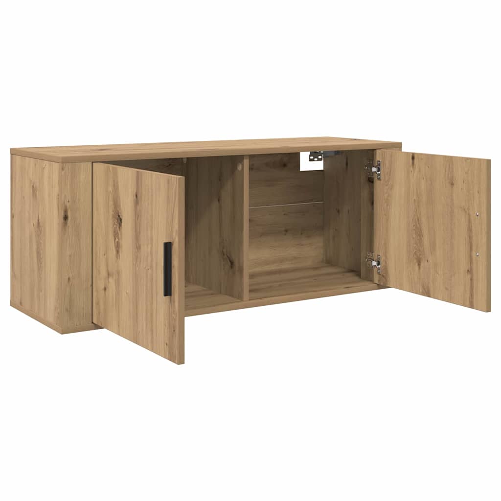 Ormar za TV montiran na zid Umjetnički hrast 100 x 34,5 x 40 cm