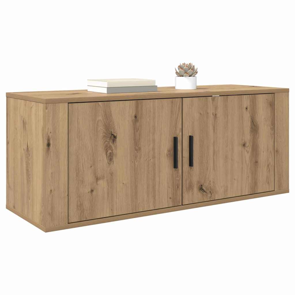 Ormar za TV montiran na zid Umjetnički hrast 100 x 34,5 x 40 cm