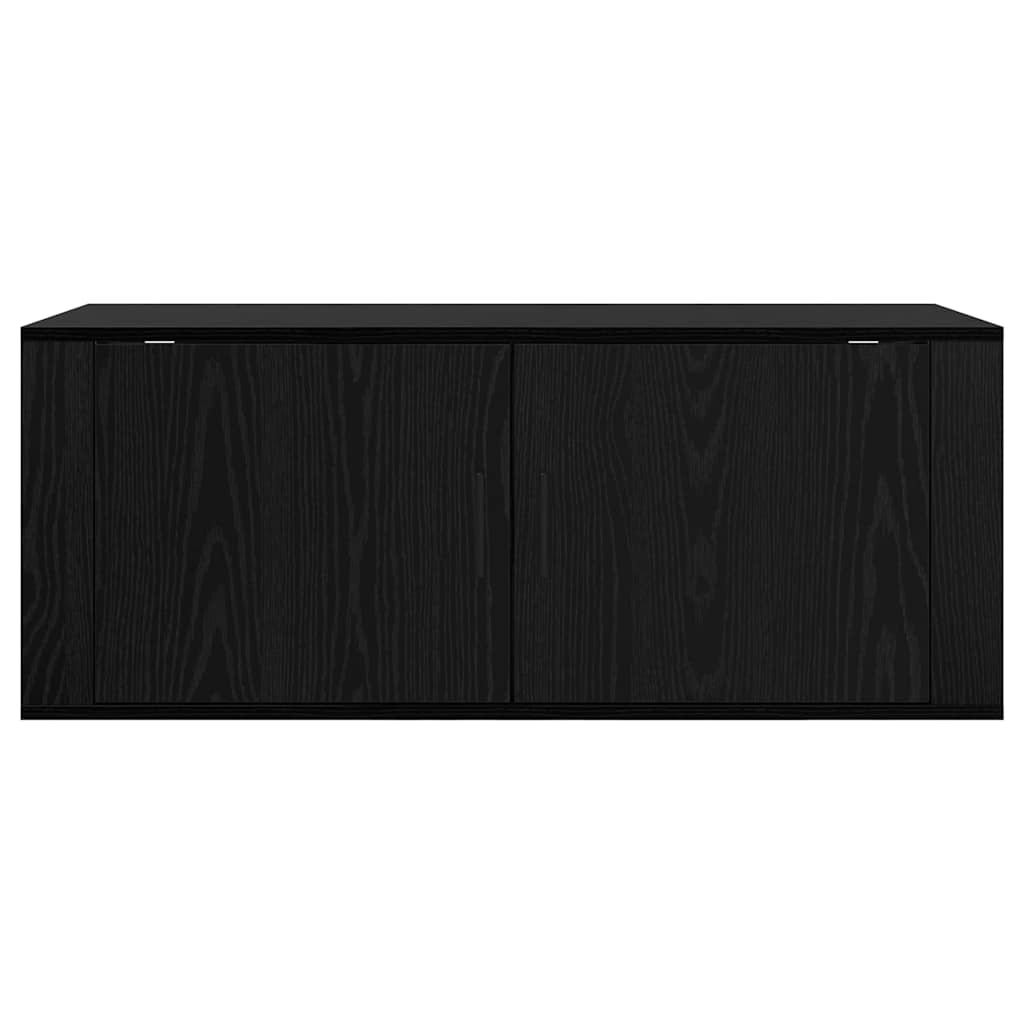 Ormar za TV montiran na zid Zidne Crni hrast 100 x 34,5 x 40 cm