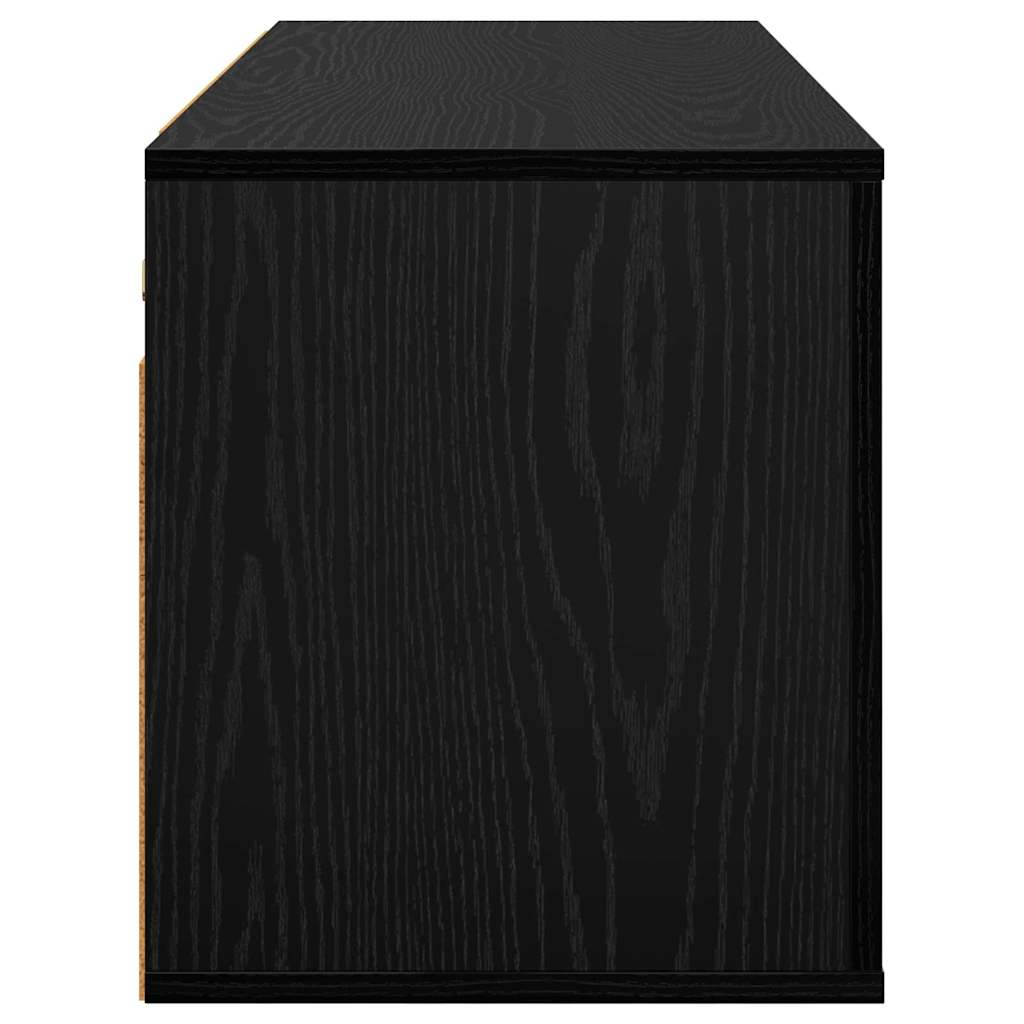 Ormar za TV montiran na zid Zidne Crni hrast 100 x 34,5 x 40 cm