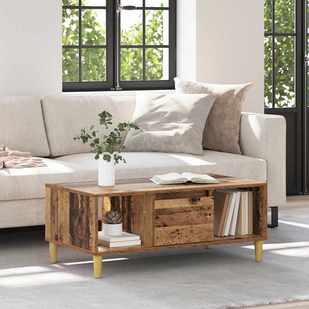 Kava Stol Staro drvo 90 x 50 x 26.5 cm Konstruirano drvo