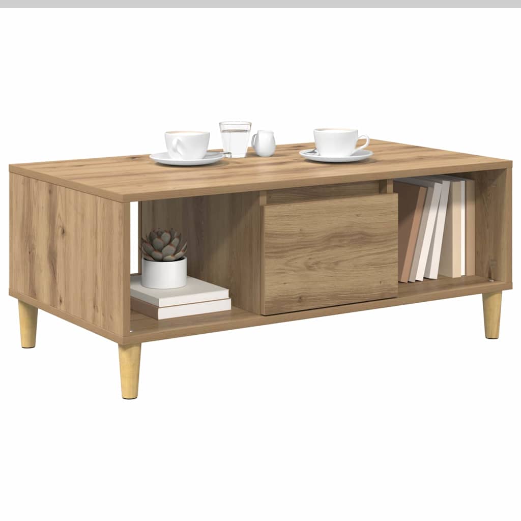 Kava Stol Umjetnički hrast 90 x 50 x 26.5 cm Konstruirano drvo