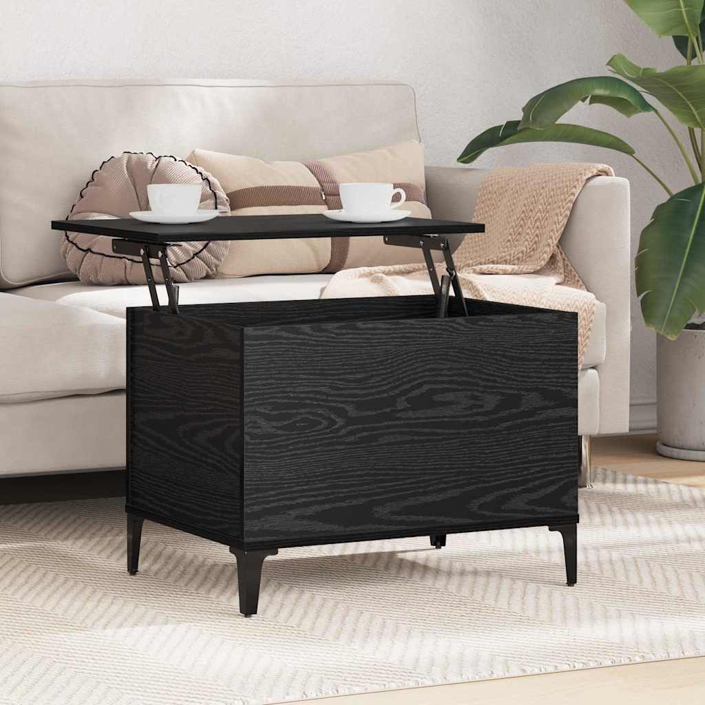 Kava Stol Crni hrast 60 x 44,5 x 45 cm Konstruirano drvo