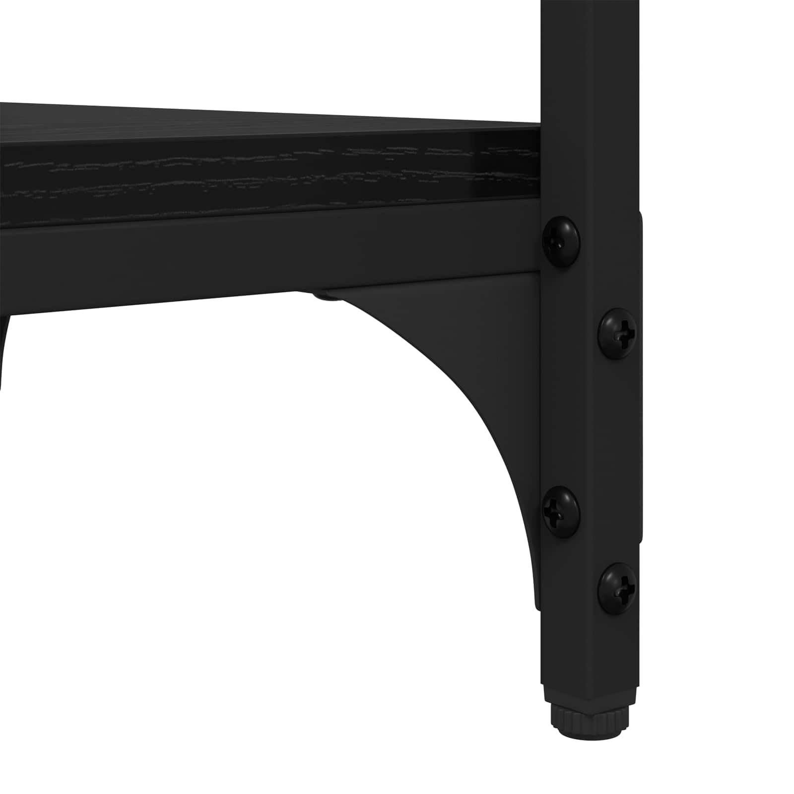 Bocni stol Crni hrast 40 x 30 x 75 cm Konstruirano drvo