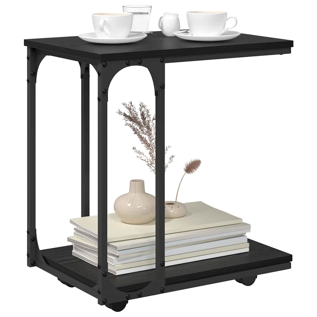 Bocni stol Crni hrast 50 x 35 x 55.5 cm Konstruirano drvo