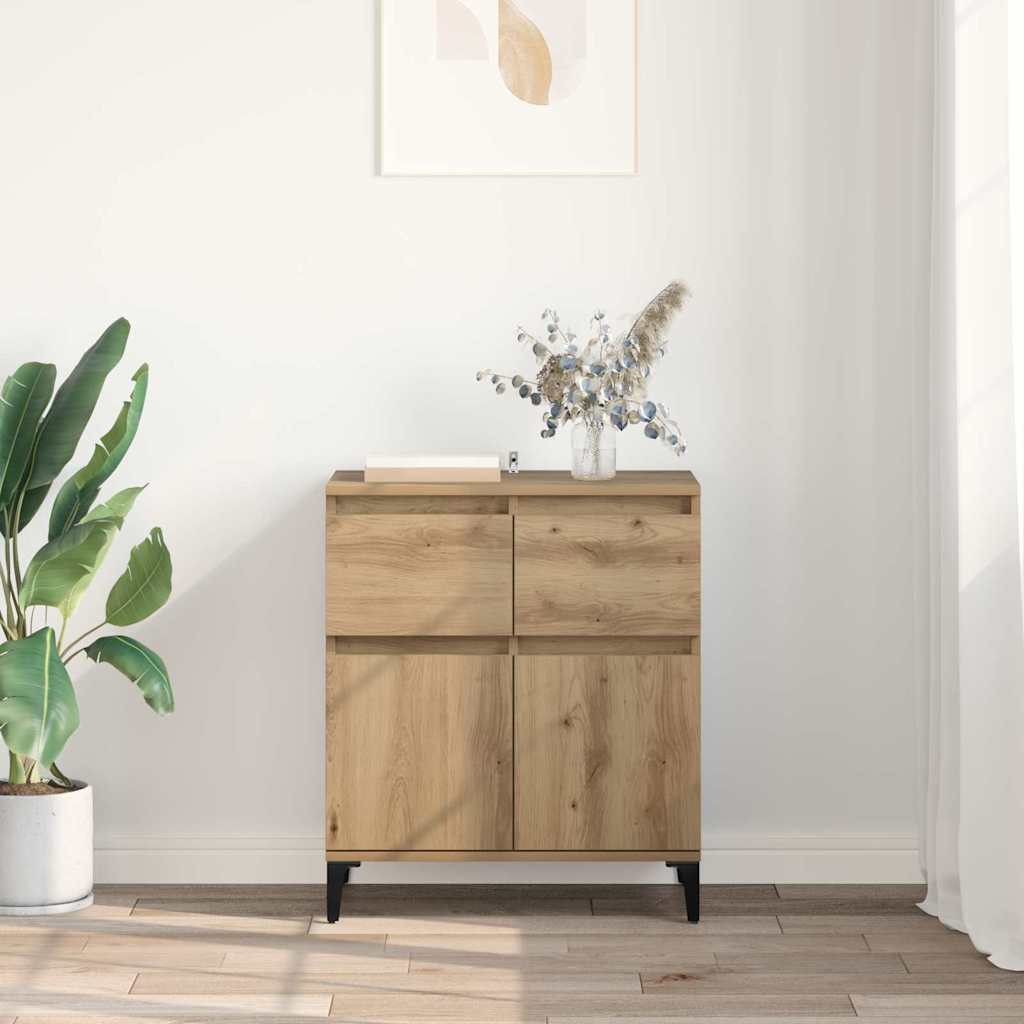 Kreveta Umjetnički hrast 60 x 35 x 70 cm Obrađeno drvo i čelik