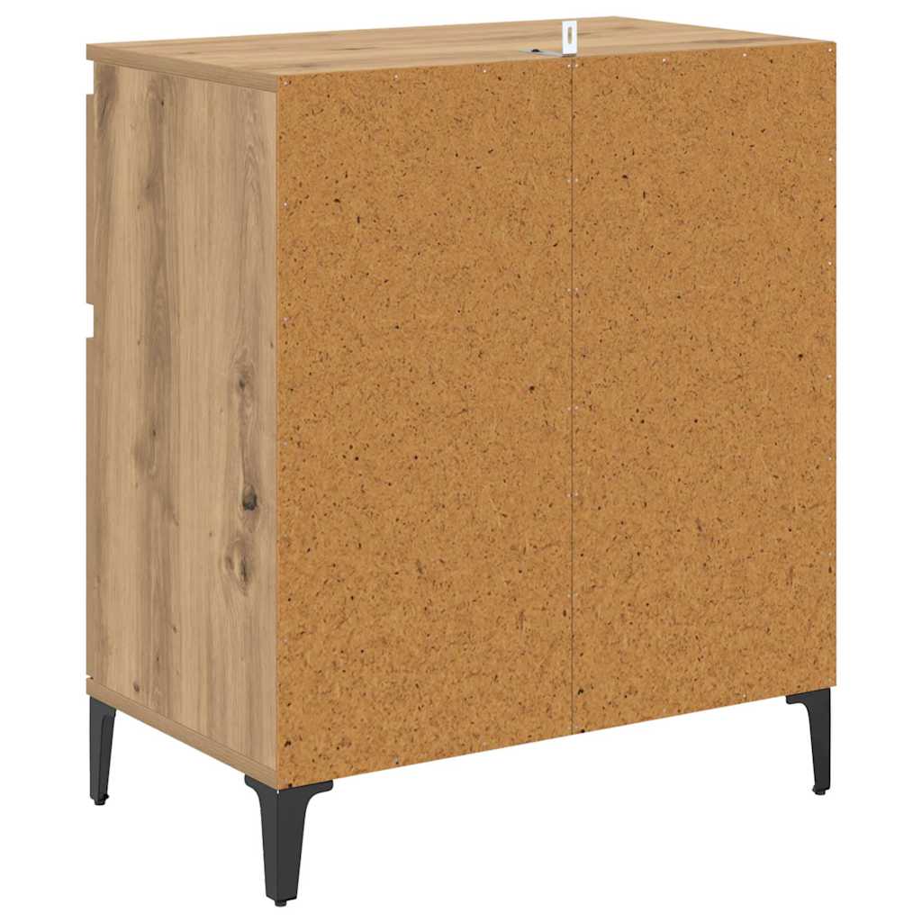 Kreveta Umjetnički hrast 60 x 35 x 70 cm Obrađeno drvo i čelik