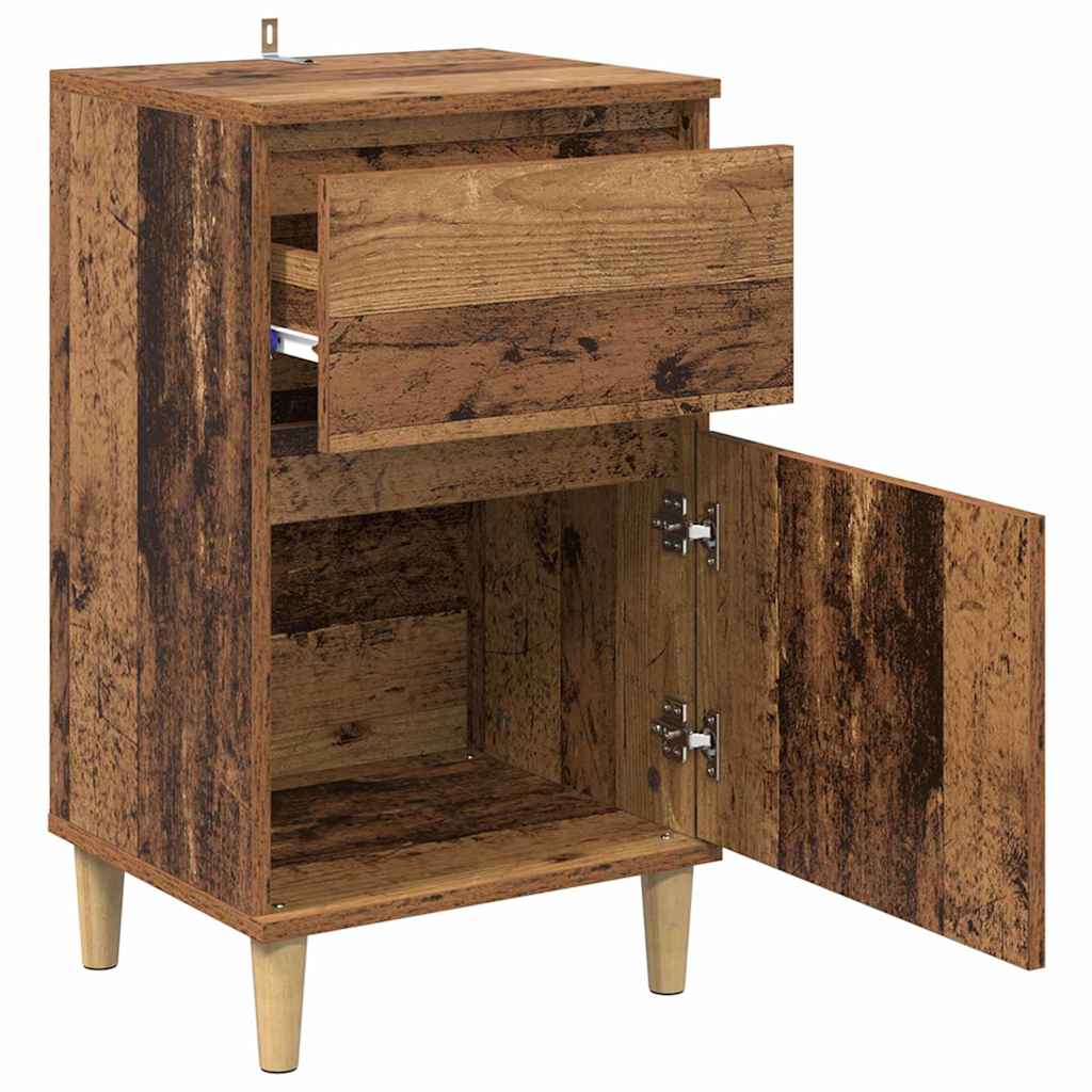 Noćni ormar 2 pcs Staro drvo 40 x 35 x 70 cm Konstruirano drvo