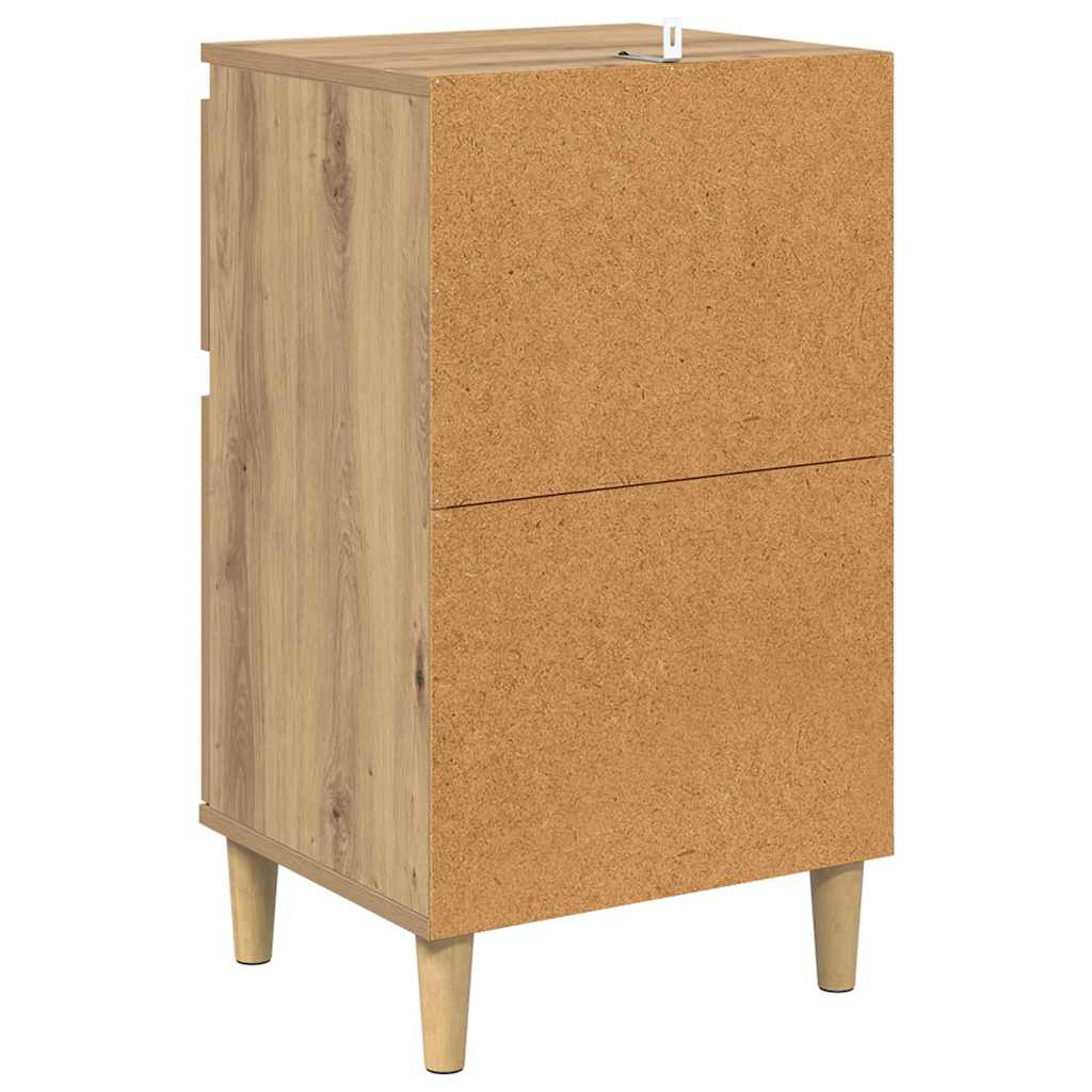 Noćni ormar s ladicama 2 pcs Umjetnički hrast 40 x 35 x 70 cm