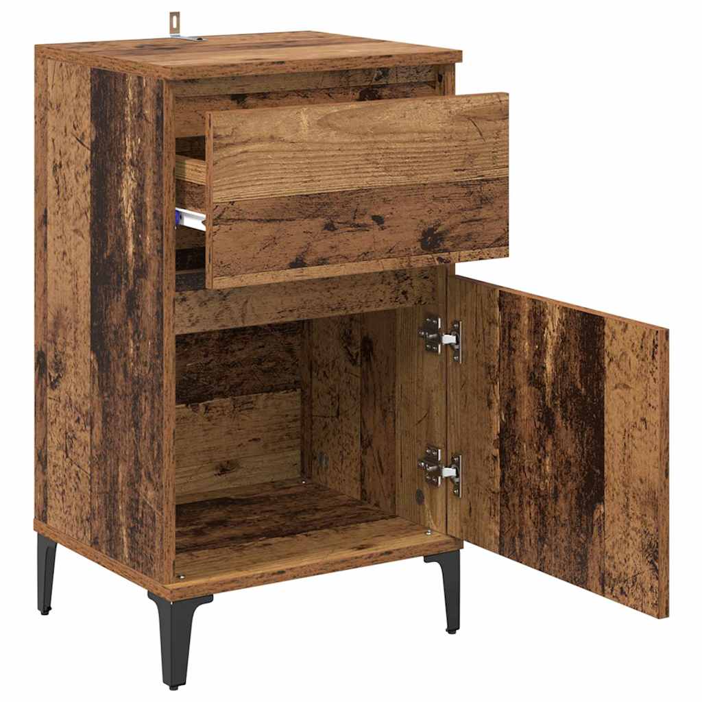 Noćni ormar 2 pcs Staro drvo 40 x 35 x 70 cm Konstruirano drvo