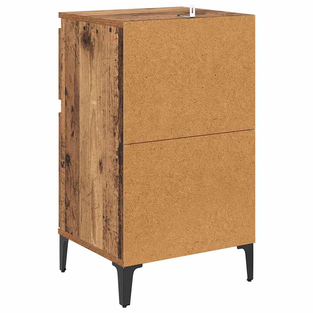 Noćni ormar 2 pcs Staro drvo 40 x 35 x 70 cm Konstruirano drvo