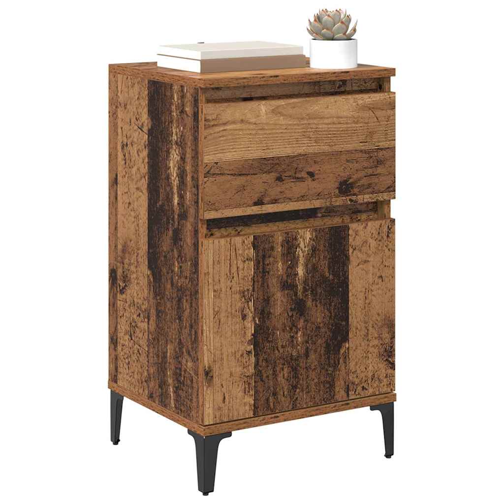 Noćni ormar 2 pcs Staro drvo 40 x 35 x 70 cm Konstruirano drvo
