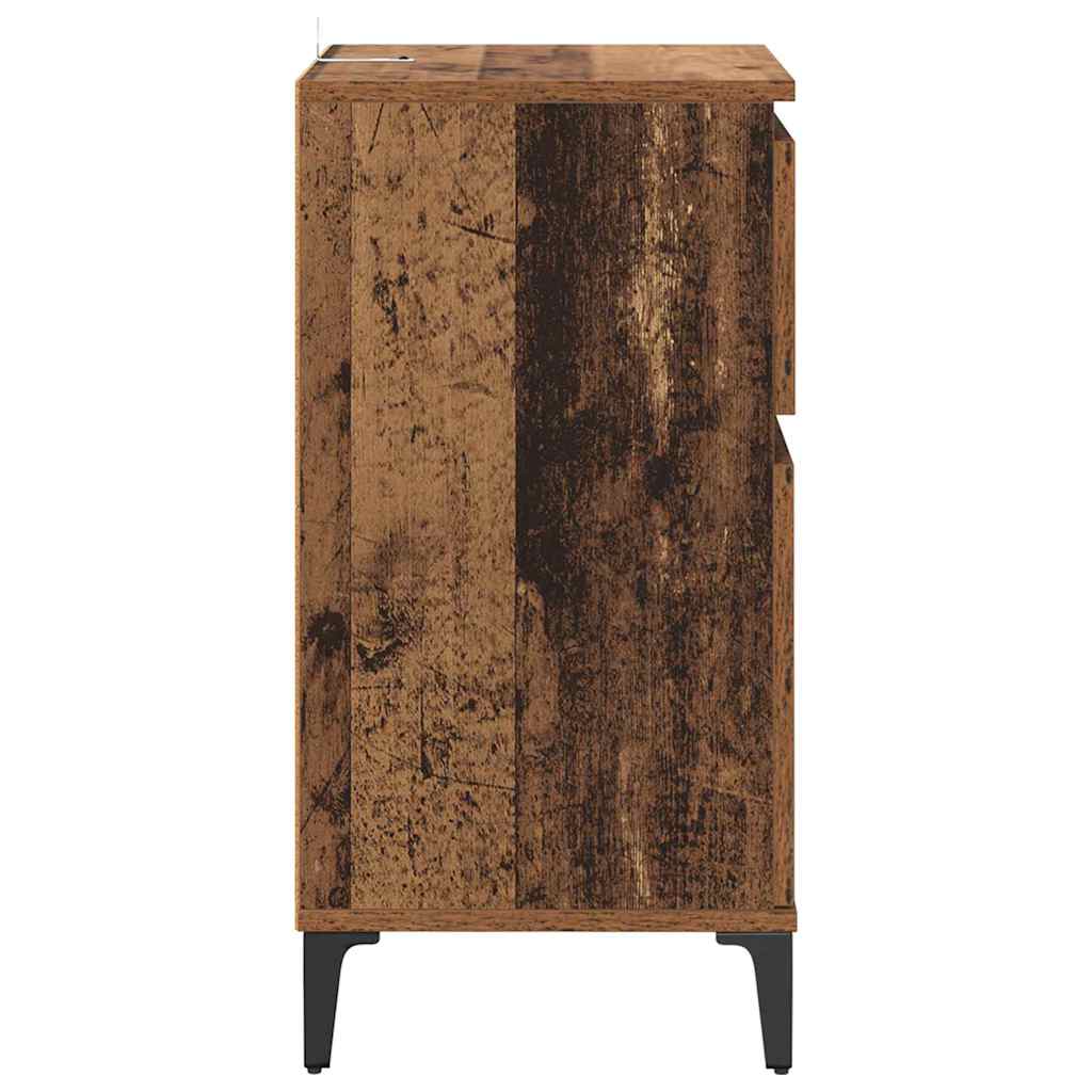 Noćni ormar 2 pcs Staro drvo 40 x 35 x 70 cm Konstruirano drvo