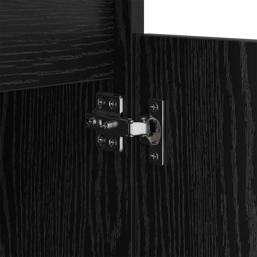 Noćni ormar 2 pcs Crni hrast 40 x 35 x 70 cm Konstruirano drvo