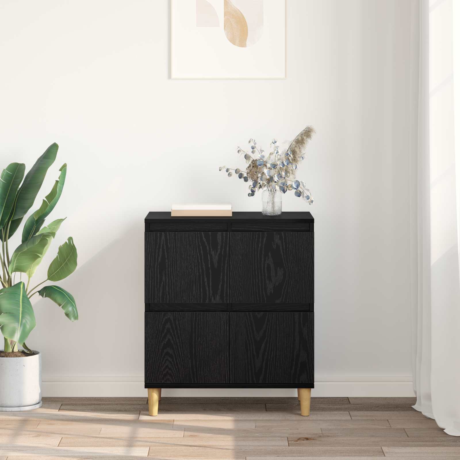 Kreveta Crni hrast 60 x 35 x 70 cm Konstruirano drvo