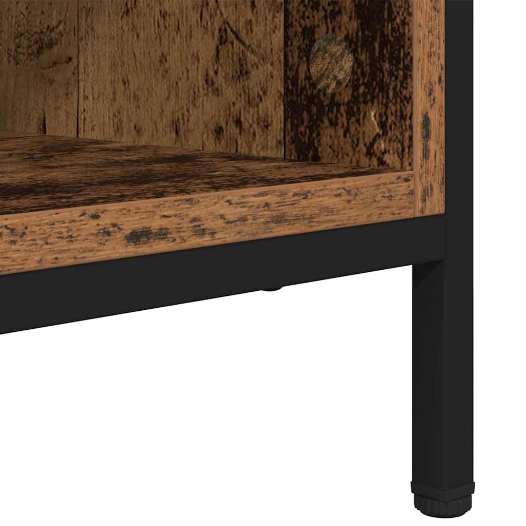 Ormar za cipele s policom Staro drvo 131 x 35 x 50 cm