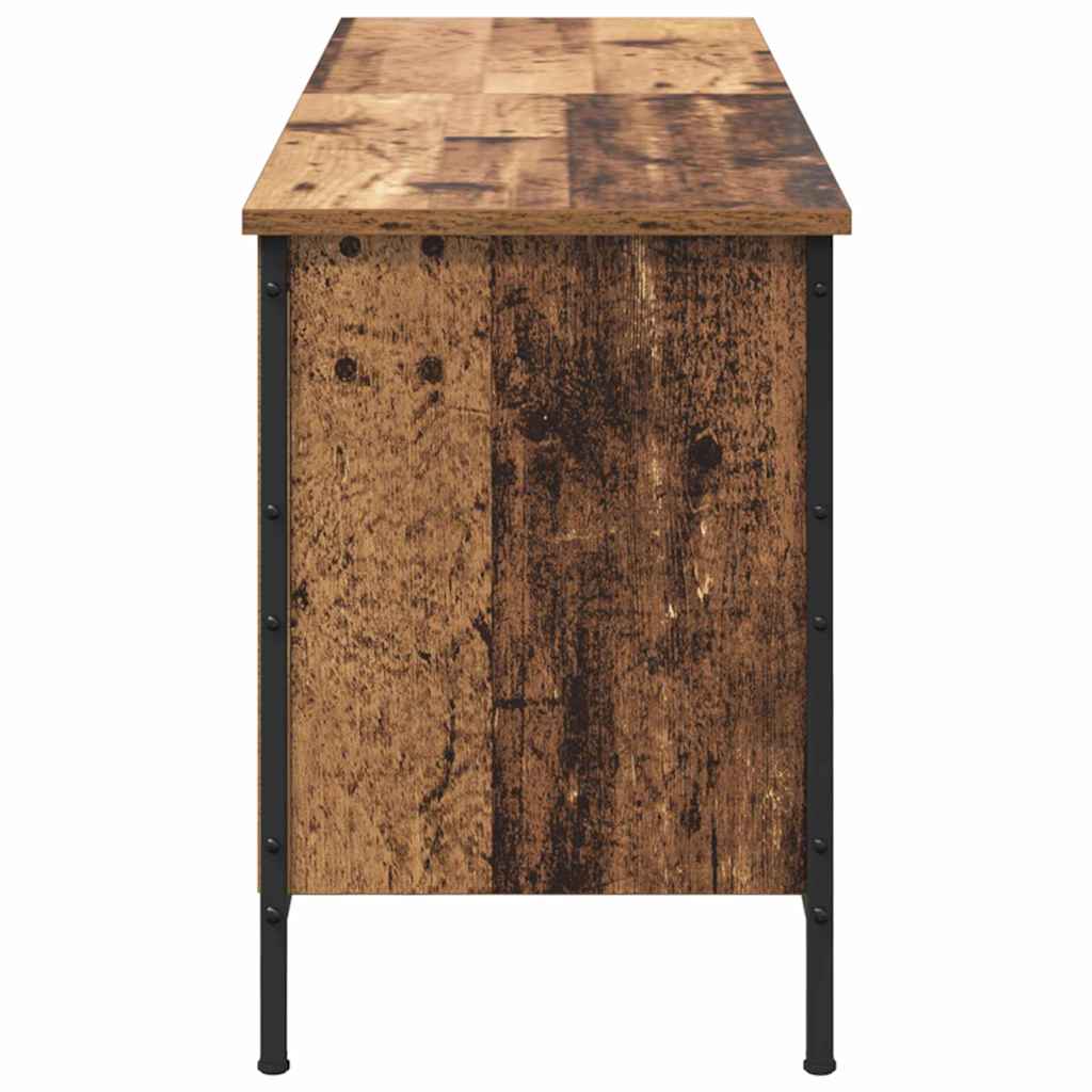 Ormar za cipele s policom Staro drvo 131 x 35 x 50 cm