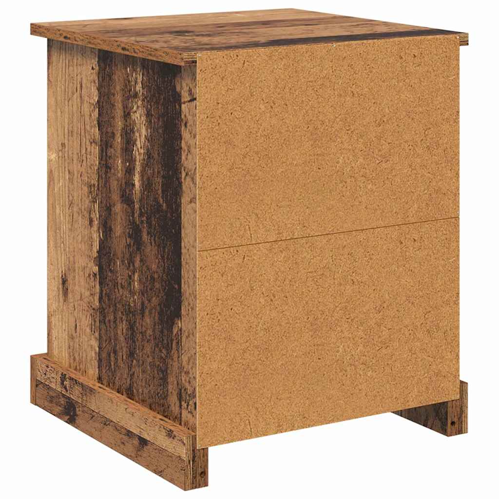 Noćni ormar s ladicama 2 pcs Staro drvo 39 x 39 x 47.5 cm