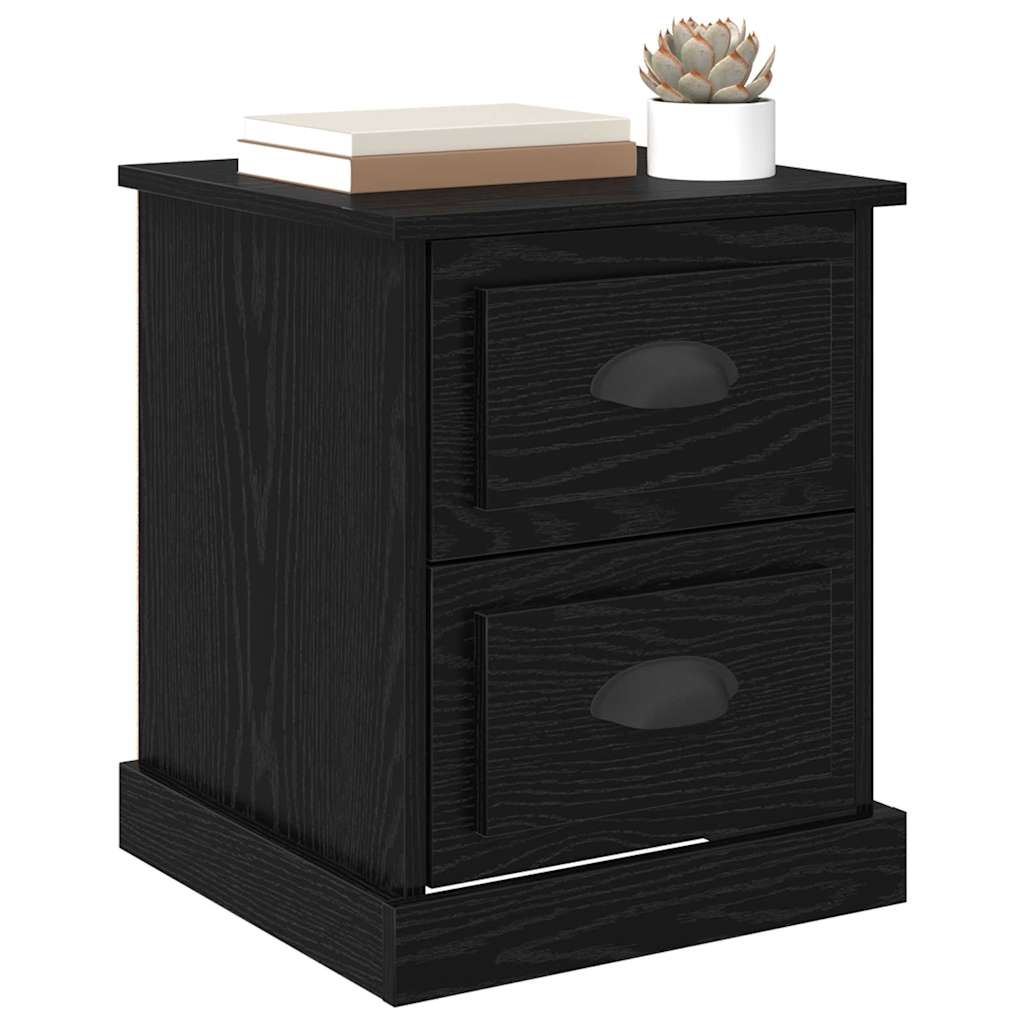 Noćni ormar Crni hrast 39 x 39 x 47.5 cm Konstruirano drvo