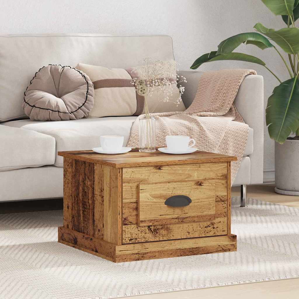 Kava Stol Staro drvo 50 x 50 x 35 cm Konstruirano drvo