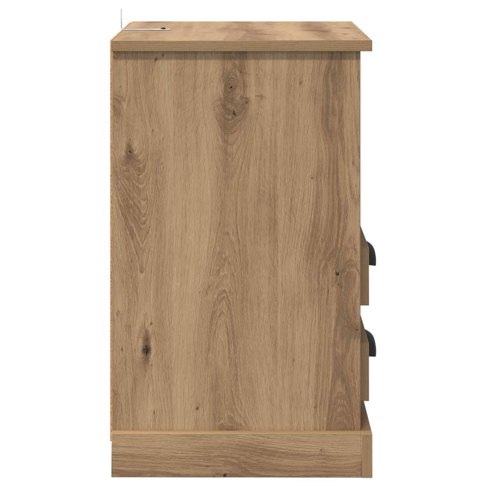 Noćni ormar s ladicama 2 pcs Umjetnički hrast 36 x 43 x 60 cm