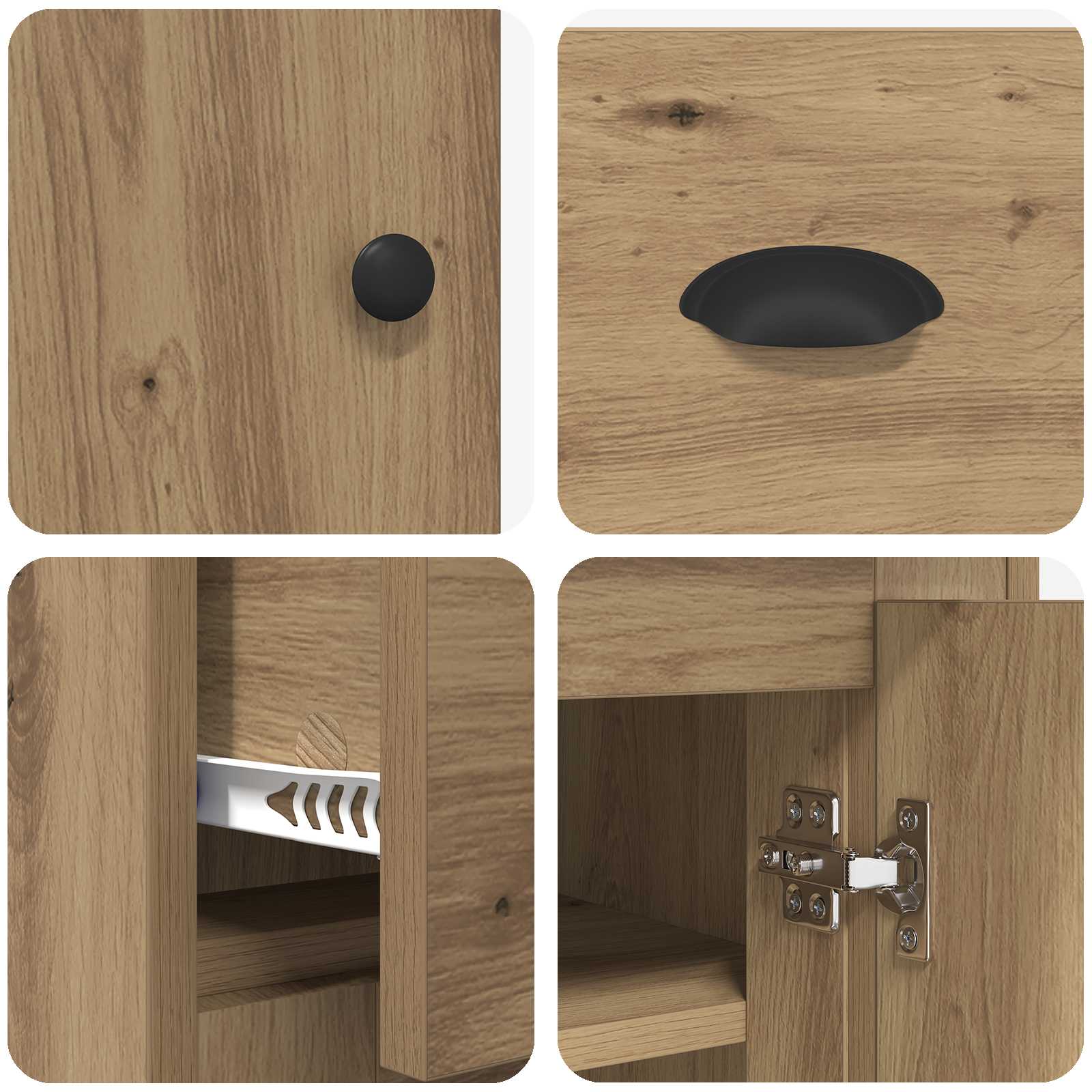 Highboard s ladicama Umjetnički hrast 70 x 35,5 x 67,5 cm