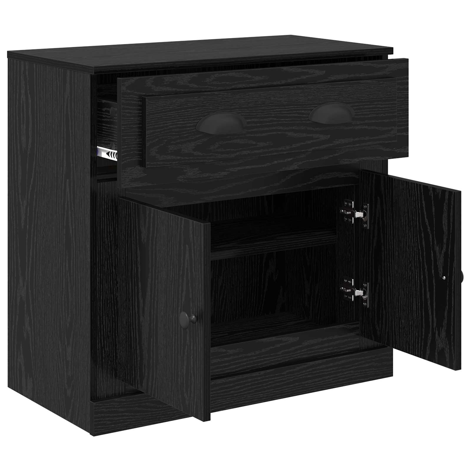 Highboard Crni hrast 70 x 35,5 x 67,5 cm Konstruirano drvo
