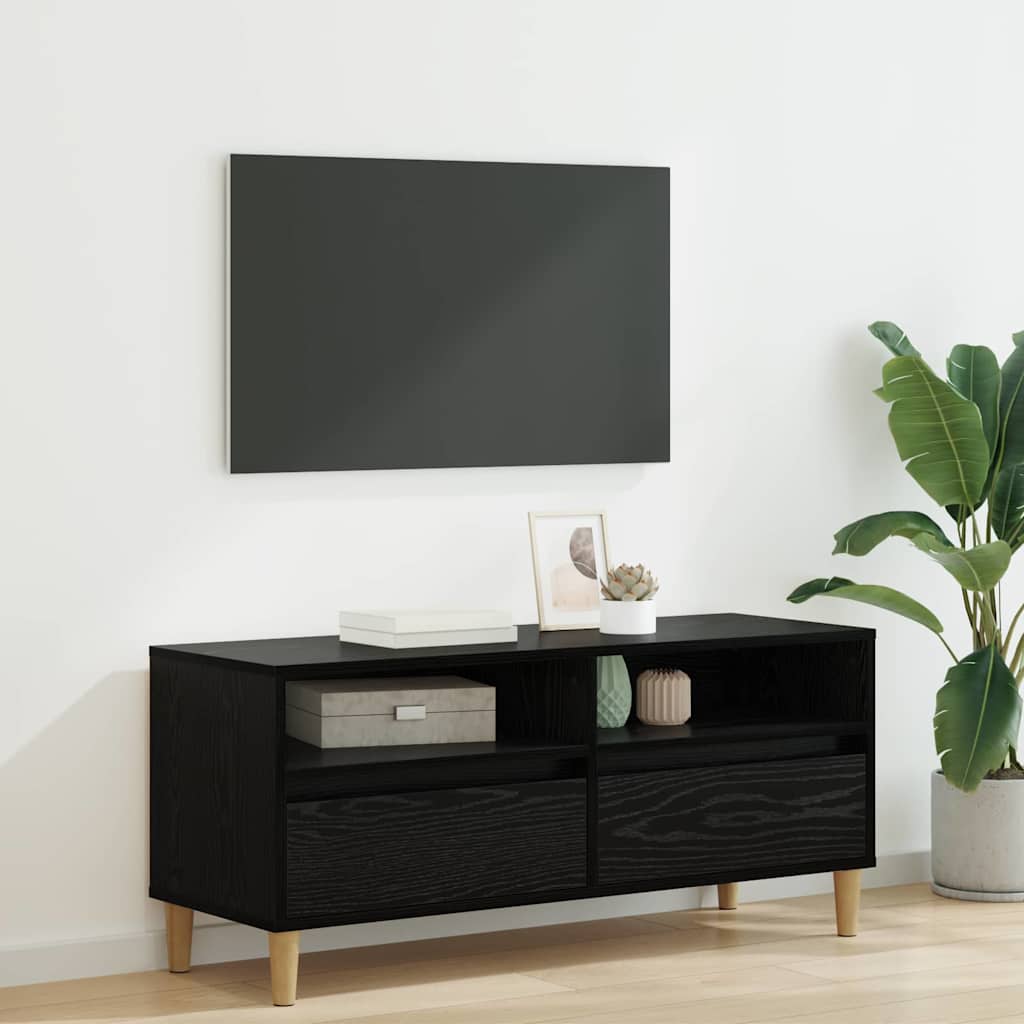 TV ormar Crni hrast 100 x 34,5 x 44,5 cm Konstruirano drvo
