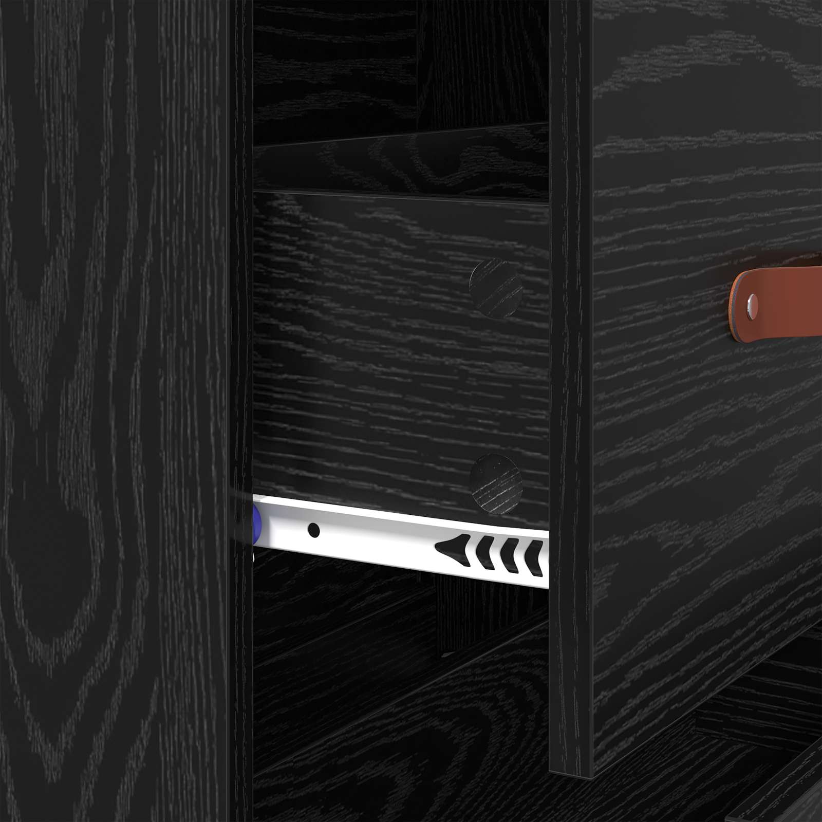 Komoda Crni Hrast 69,5 x 34 x 90 cm Konstrukcijsko drvo