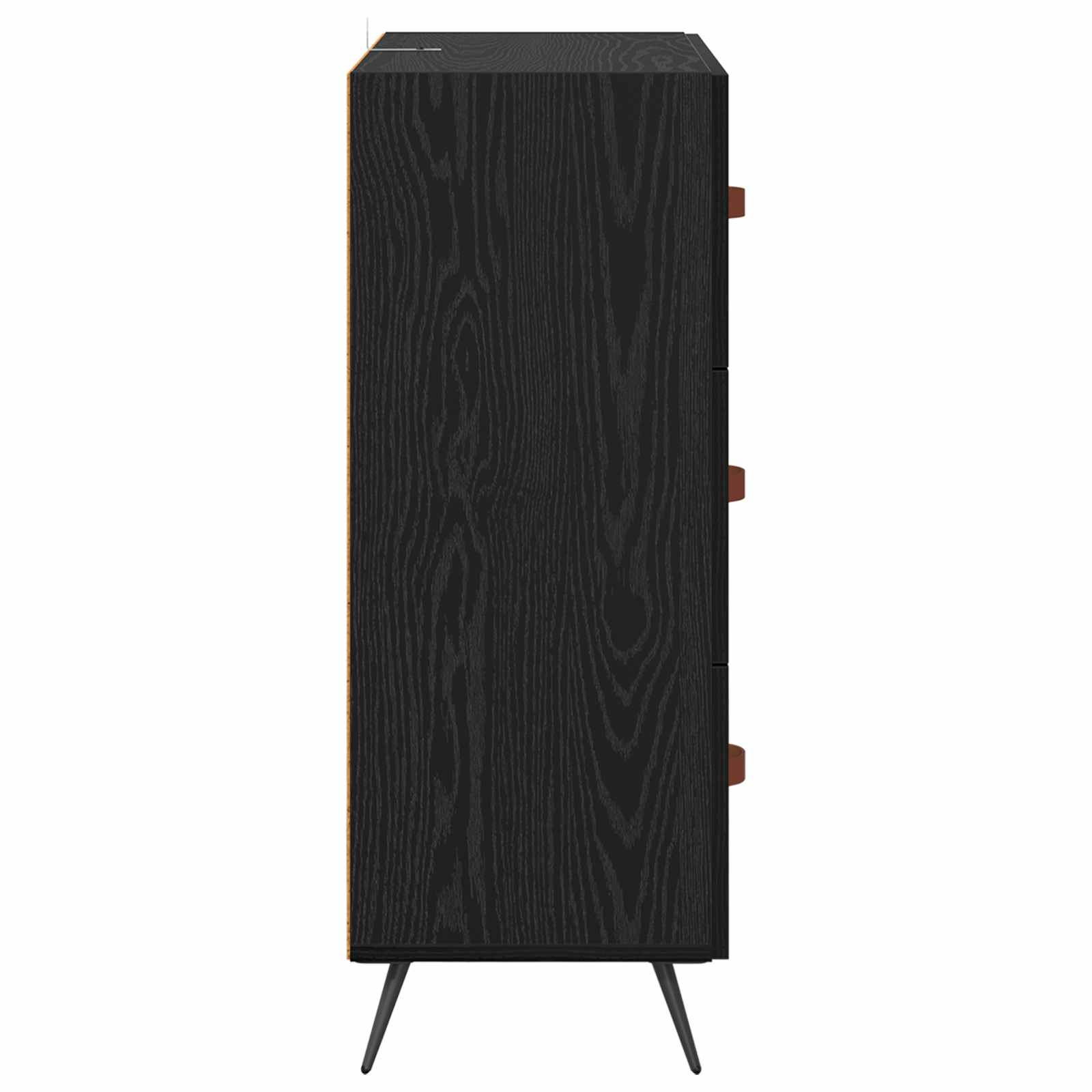 Komoda Crni Hrast 69,5 x 34 x 90 cm Konstrukcijsko drvo