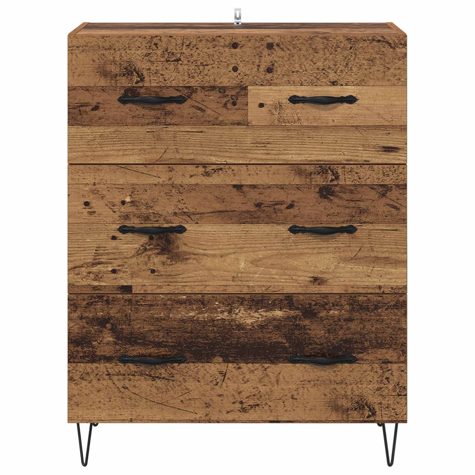 Kreveta Staro drvo 69,5 x 34 x 90 cm Obrađeno drvo i čelik